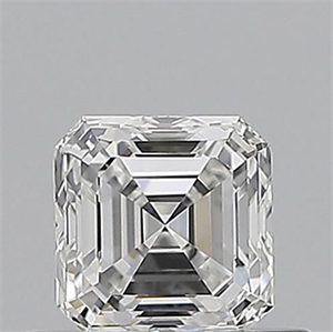 Picture of Natural Diamond 0.50 Carats, Asscher with  Cut, E Color, VS1 Clarity and Certified by GIA