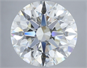 Natural Diamond 4.34 Carats, Round with Excellent Cut, J Color, VS1 Clarity and Certified by GIA