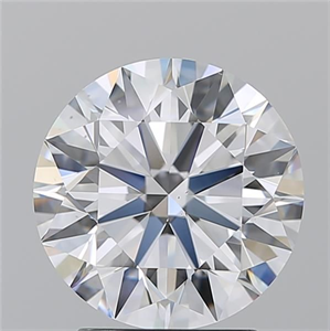 Picture of Natural Diamond 2.70 Carats, Round with Excellent Cut, D Color, VS1 Clarity and Certified by GIA
