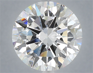 Picture of Lab Grown Diamond 7.02 Carats, Round with Excellent Cut, F Color, VVS2 Clarity and Certified by IGI