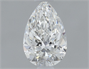 Diamante Natural 0.50 quilates, De pera , Color H, claridad SI1 y certificado GIA