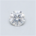 Diamante Natural 0.40 quilates, Redondo , Color E, claridad I1 y certificado GIA