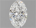 Natural Diamond 1.00 Carats, Oval with  Cut, E Color, IF Clarity and Certified by GIA