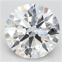 Lab Grown Diamond 5.14 Carats, Round with Excellent Cut, E Color, VVS2 Clarity and Certified by GIA