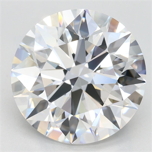 Picture of Lab Grown Diamond 5.14 Carats, Round with Excellent Cut, E Color, VVS2 Clarity and Certified by GIA