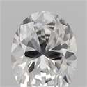 Natural Diamond 0.19 Carats, Oval with  Cut, E Color, VS2 Clarity and Certified by IGI
