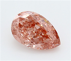 Picture of Lab Grown Diamond 2.07 Carats, Pear with  Cut, Fancy Vivid Pink Color, VVS2 Clarity and Certified by IGI