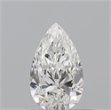 Diamante Natural 0.50 quilates, De pera , Color F, claridad IF y certificado GIA