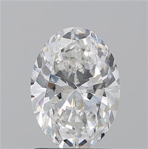 Picture of Natural Diamond 1.51 Carats, Oval with  Cut, E Color, SI2 Clarity and Certified by GIA