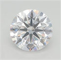Lab Grown Diamond 2.80 Carats, Round with Excellent Cut, D Color, VVS2 Clarity and Certified by GIA