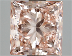 Picture of Lab Grown Diamond 3.14 Carats, Princess with  Cut, Fancy Intense Pink Color, VS1 Clarity and Certified by IGI