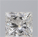 Natural Diamond 0.81 Carats, Princess with  Cut, F Color, VVS2 Clarity and Certified by GIA