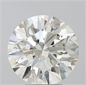 Natural Diamond 3.31 Carats, Round with Excellent Cut, K Color, SI1 Clarity and Certified by GIA