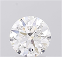 Lab Grown Diamond 1.53 Carats, Round with Ideal Cut, E Color, VVS2 Clarity and Certified by IGI