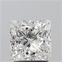 Natural Diamond 1.70 Carats, Princess with  Cut, F Color, VS1 Clarity and Certified by GIA