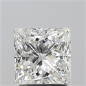 Natural Diamond 1.70 Carats, Princess with  Cut, F Color, VS1 Clarity and Certified by GIA