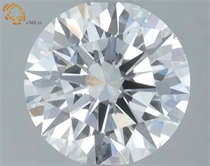 Picture of Lab Grown Diamond 1.24 Carats, Round with Ideal Cut, D Color, VS1 Clarity and Certified by IGI
