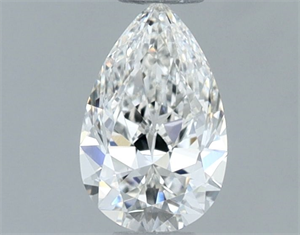 Foto Diamante Natural 0.34 quilates, De pera , Color H, claridad VVS2 y certificado GIA de