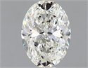 Natural Diamond 0.90 Carats, Oval with  Cut, H Color, VS2 Clarity and Certified by GIA