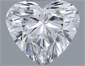 Natural Diamond 0.36 Carats, Heart with  Cut, E Color, VS1 Clarity and Certified by GIA