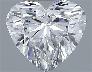 Picture of Natural Diamond 0.36 Carats, Heart with  Cut, E Color, VS1 Clarity and Certified by GIA