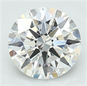 Lab Grown Diamond 2.50 Carats, Round with Excellent Cut, F Color, VS1 Clarity and Certified by GIA