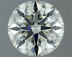 Picture of Natural Diamond 1.31 Carats, Round with Excellent Cut, N Color, VS2 Clarity and Certified by GIA
