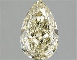 Picture of Lab Grown Diamond 1.59 Carats, Pear with  Cut, Fancy Intense Yellow Color, VS2 Clarity and Certified by IGI