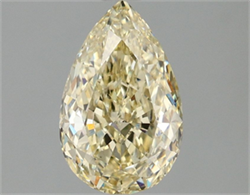 Picture of Lab Grown Diamond 1.59 Carats, Pear with  Cut, Fancy Intense Yellow Color, VS2 Clarity and Certified by IGI