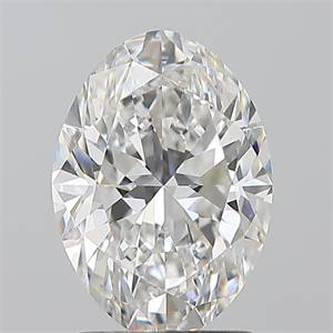 Foto Diamante Natural 1.72 quilates, Ovalado , Color F, claridad VS1 y certificado GIA de