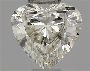 Picture of Natural Diamond 0.30 Carats, Heart with  Cut, I Color, SI2 Clarity and Certified by IGI
