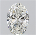 Natural Diamond 1.01 Carats, Oval with  Cut, H Color, VVS1 Clarity and Certified by GIA
