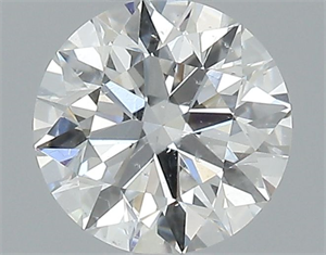 Picture of Natural Diamond 0.42 Carats, Round with Excellent Cut, F Color, SI2 Clarity and Certified by GIA