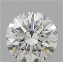 Natural Diamond 0.70 Carats, Round with Excellent Cut, H Color, VVS2 Clarity and Certified by GIA