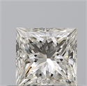 Natural Diamond 0.51 Carats, Princess with  Cut, H Color, VVS2 Clarity and Certified by IGI