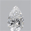 Diamante Natural 0.50 quilates, De pera , Color E, claridad VS2 y certificado GIA