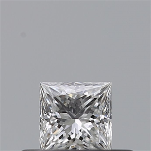 Picture of Natural Diamond 0.23 Carats, Princess with  Cut, E Color, VVS1 Clarity and Certified by GIA