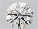 Natural Diamond 0.43 Carats, Round with Excellent Cut, H Color, VVS1 Clarity and Certified by GIA