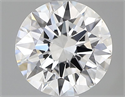 Lab Grown Diamond 1.01 Carats, Round with Excellent Cut, D Color, VS1 Clarity and Certified by IGI