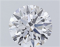 Lab Grown Diamond 1.06 Carats, Round with Ideal Cut, D Color, IF Clarity and Certified by IGI