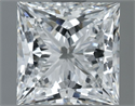 Natural Diamond 2.01 Carats, Princess with  Cut, F Color, VS1 Clarity and Certified by GIA