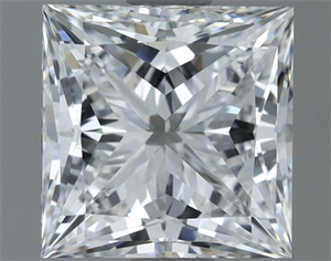 Picture of Natural Diamond 2.01 Carats, Princess with  Cut, F Color, VS1 Clarity and Certified by GIA