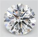 Lab Grown Diamond 4.52 Carats, Round with Ideal Cut, D Color, IF Clarity and Certified by IGI