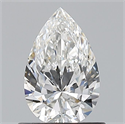 Natural Diamond 0.70 Carats, Pear with  Cut, F Color, IF Clarity and Certified by GIA