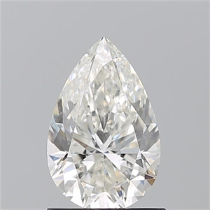 Picture of Natural Diamond 1.09 Carats, Pear with  Cut, H Color, SI1 Clarity and Certified by GIA