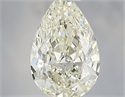 Natural Diamond 0.53 Carats, Pear with  Cut, K Color, VS1 Clarity and Certified by IGI
