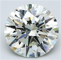 Natural Diamond 5.81 Carats, Round with Excellent Cut, M Color, IF Clarity and Certified by GIA