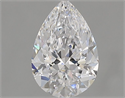Natural Diamond 0.70 Carats, Pear with  Cut, D Color, VVS2 Clarity and Certified by GIA