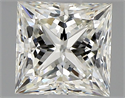 Natural Diamond 1.01 Carats, Princess with  Cut, J Color, VVS2 Clarity and Certified by GIA