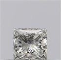 Natural Diamond 0.24 Carats, Princess with  Cut, F Color, VVS1 Clarity and Certified by GIA
